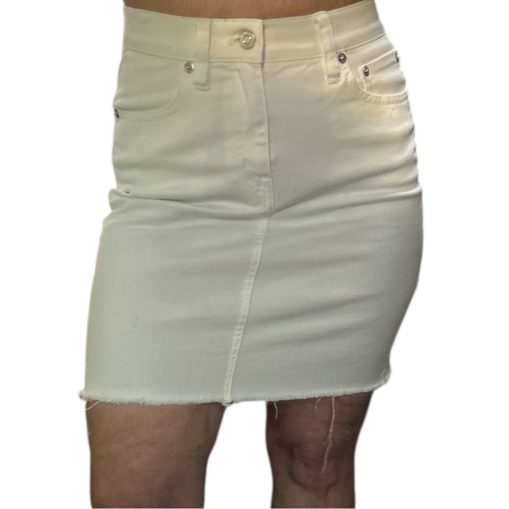 J. Crew White A-Line Mini Skirt Casual